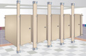 Partitions - Phenolic Core - Floor to Ceiling Mount